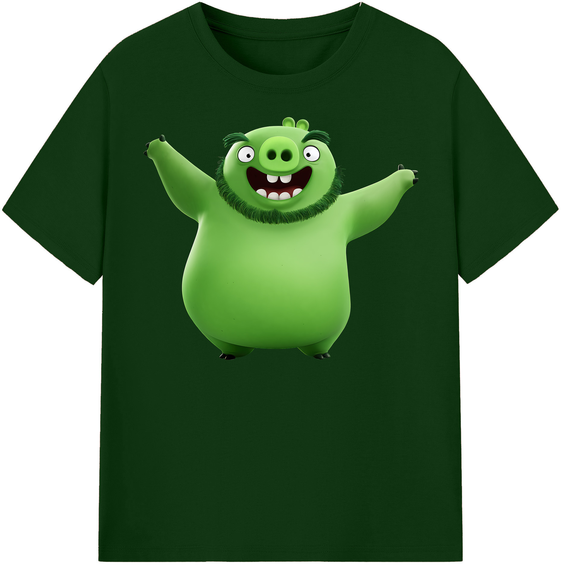 （画像用） Angry Birds アングリーバード 綿100％半袖Tシャツ（フロントプリント）